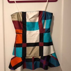 Kate spade strapless silk top, size 4